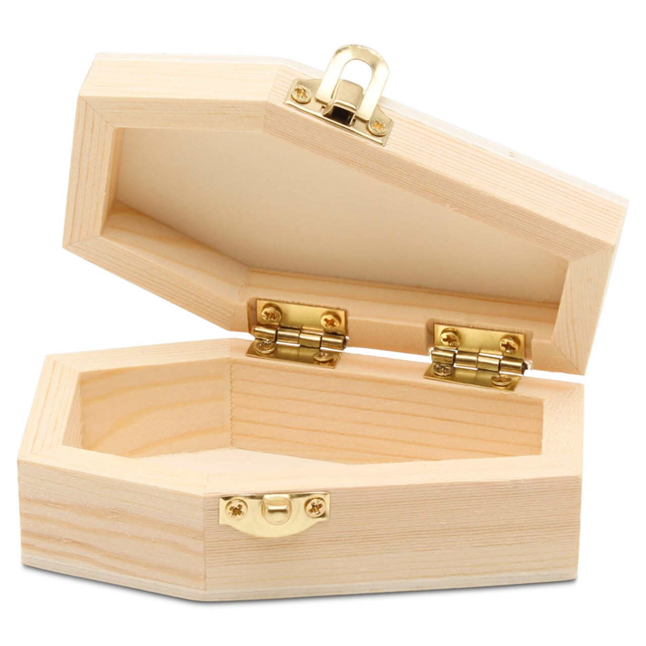 Wooden Coffin Box, Multiple Sizes, Unfinished, Halloween Decor, Pet Casket | Woodpeckers